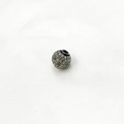 Diamond & Sterling Silver Round Bead